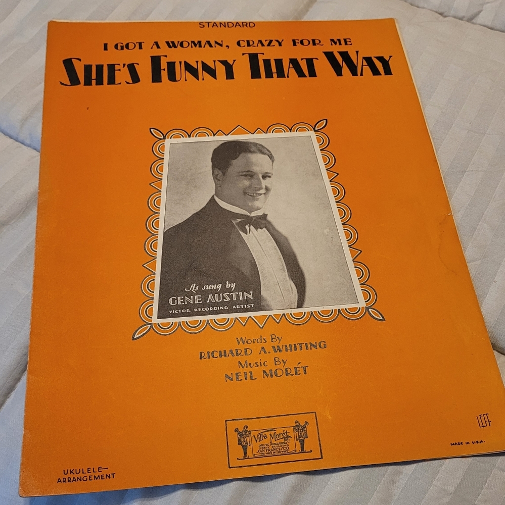 She's Funny That Way vintage Sheet music